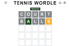 Tennis Wordle