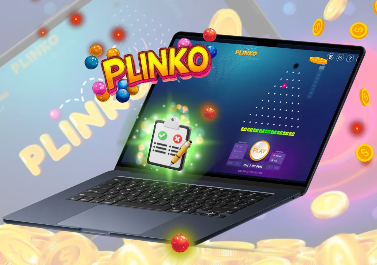Plinko offers high winnings, adjustable settings and automatic play.